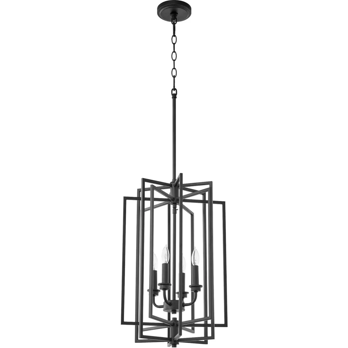 Quorum Hammond 4-Light Foyer Pendant - Noir product