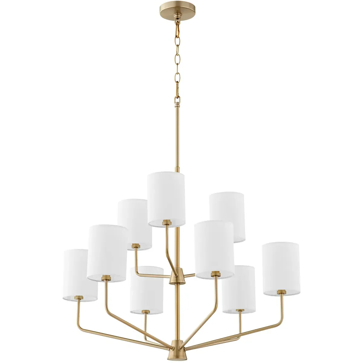 Quorum Harmony 9-Light Chandelier - Aged Brass product