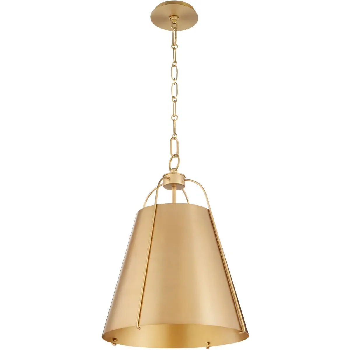 Quorum Jamie 1-Light Pendant Ceiling Light - Aged Brass, Steel product