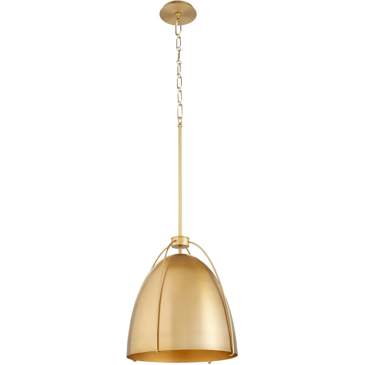 Quorum Jamie 1-Light Pendant Ceiling Light - Aged Brass, Steel product