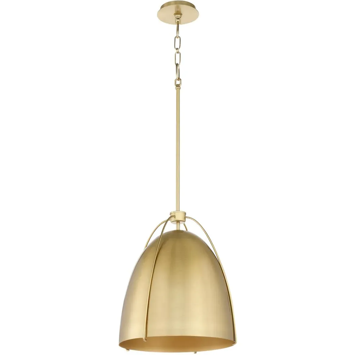 Quorum Jamie 3-Light Pendant Ceiling Light - Aged Brass, Steel product