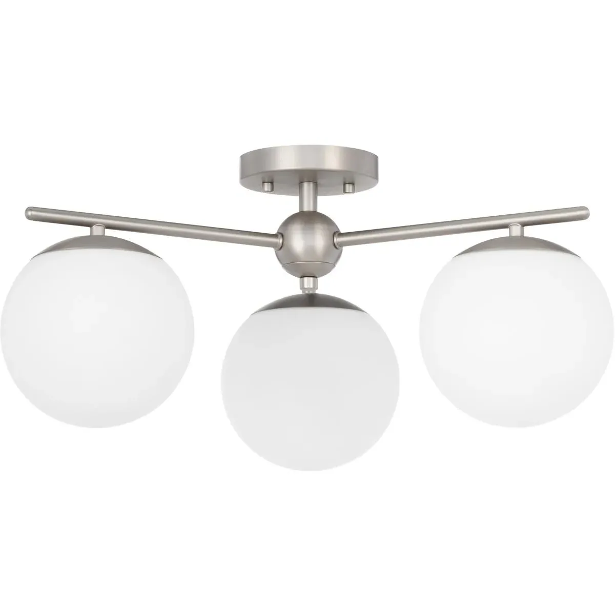 Quorum Jasper 3-Light Semi-Flush Mount - Satin Nickel product
