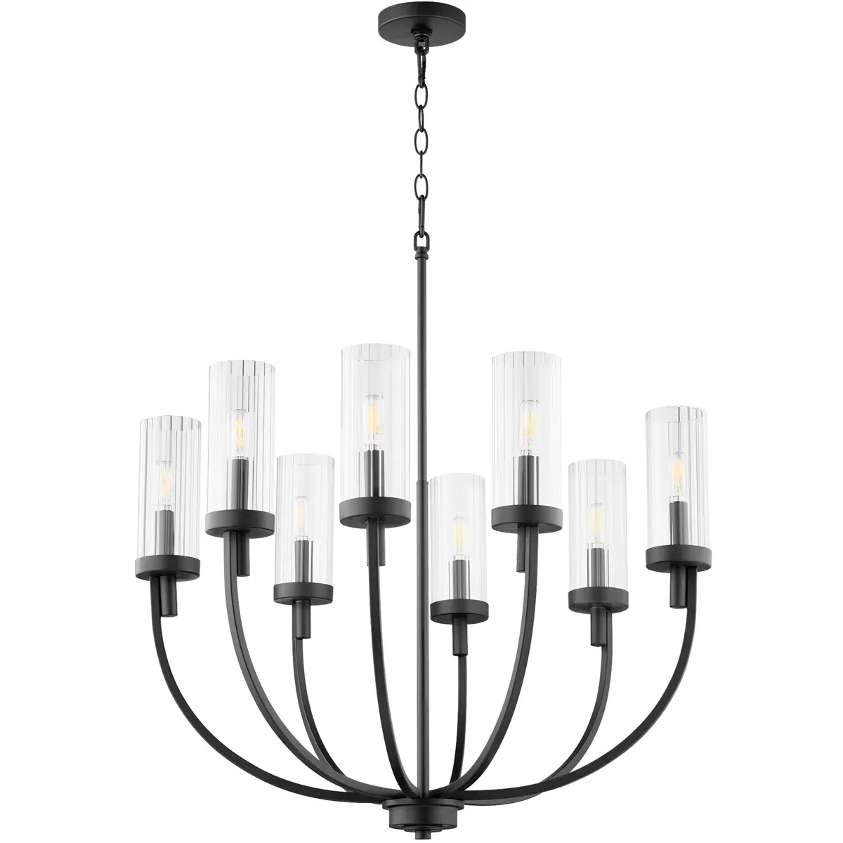 Quorum Ladin 8-Light Chandelier - Noir product