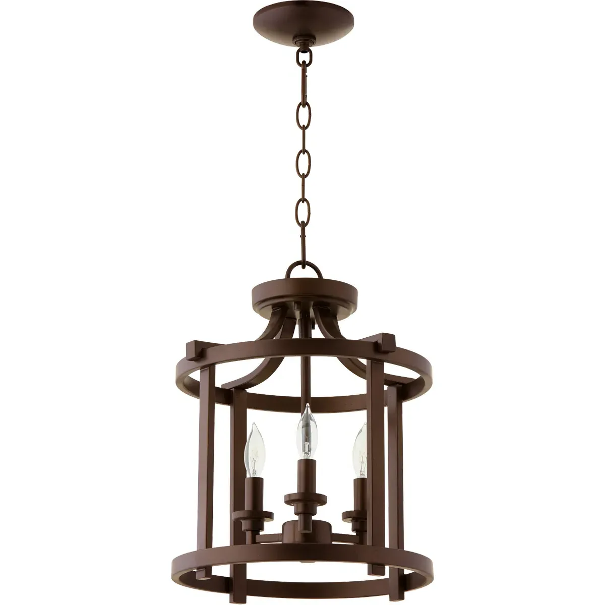 Quorum Lancaster 3-Light Dual Mount Ceiling Light - Oiled Bronze product