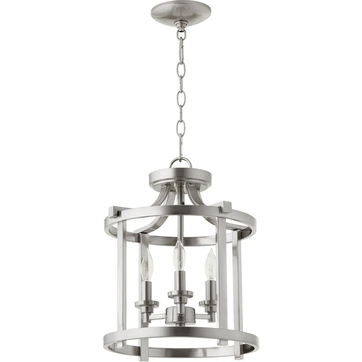 Quorum Lancaster 3-Light Dual Mount Ceiling Light - Satin Nickel product