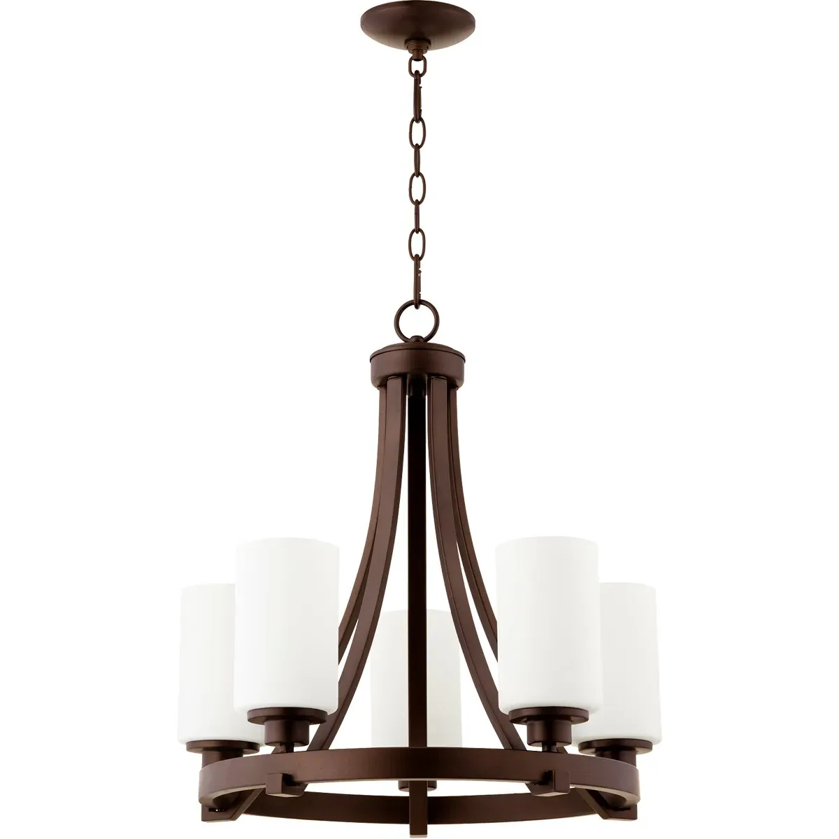 Quorum Lancaster 5-Light Chandelier - Oiled Bronze product