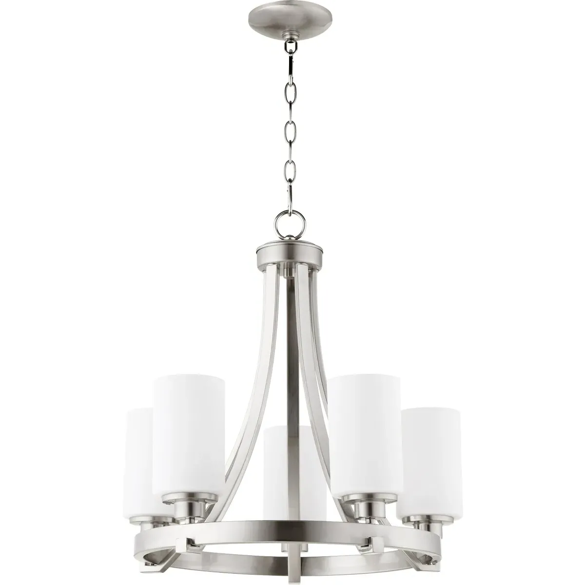 Quorum Lancaster 5-Light Chandelier - Satin Nickel product