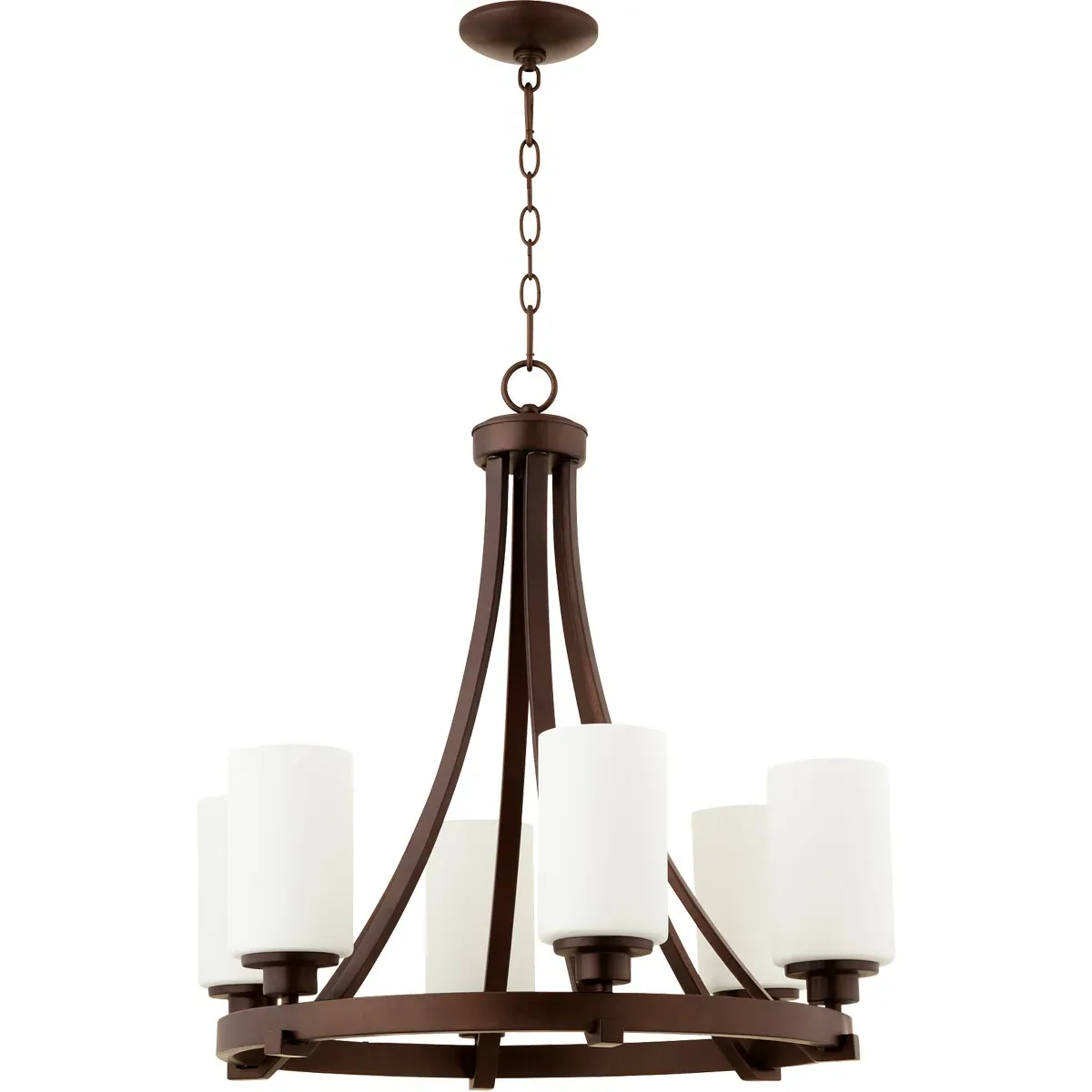 Quorum Lancaster 6-Light Chandelier - Oiled Bronze product