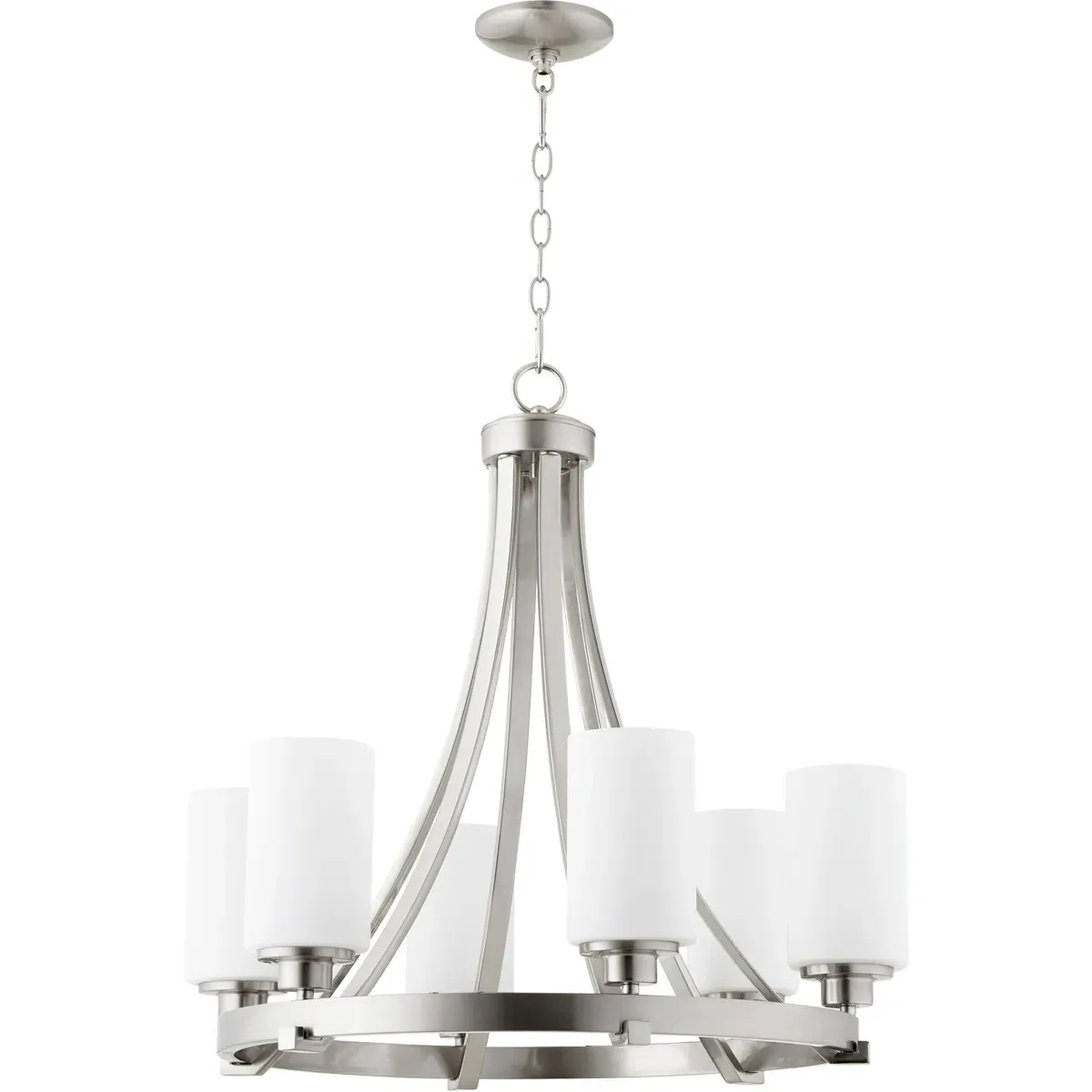 Quorum Lancaster 6-Light Chandelier - Satin Nickel product