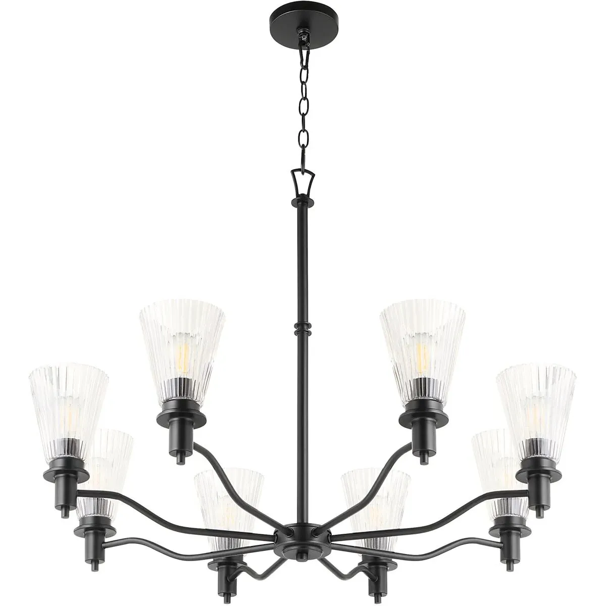 Quorum Lawton 8-Light Chandelier - Matte Black product