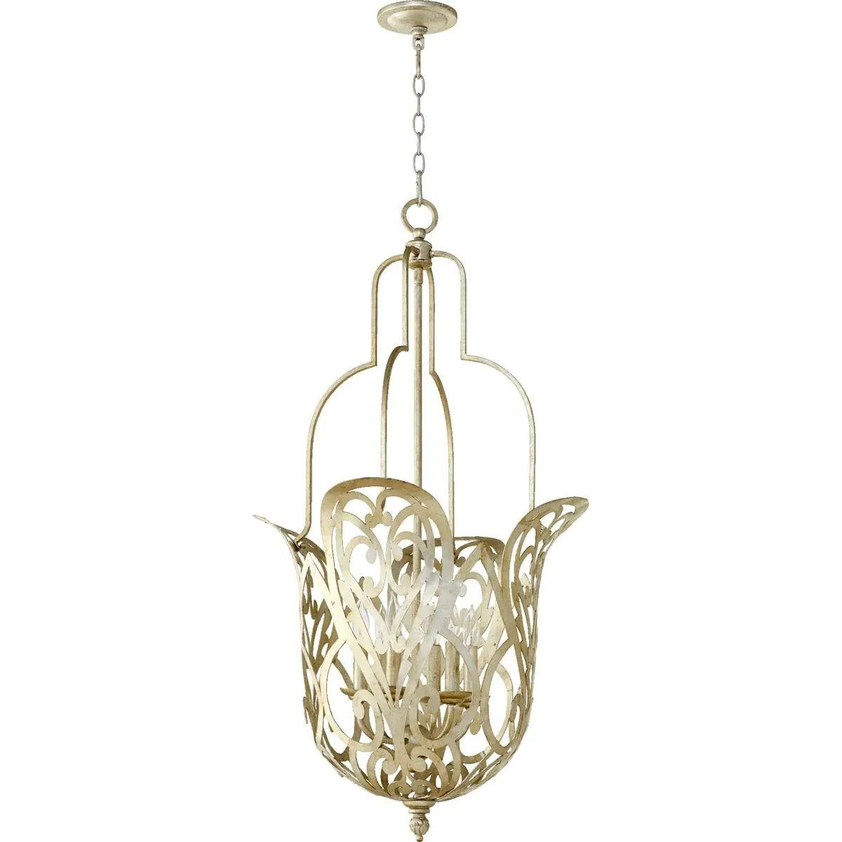 Quorum Le Monde 6-Light Pendant - Aged Silver Leaf product