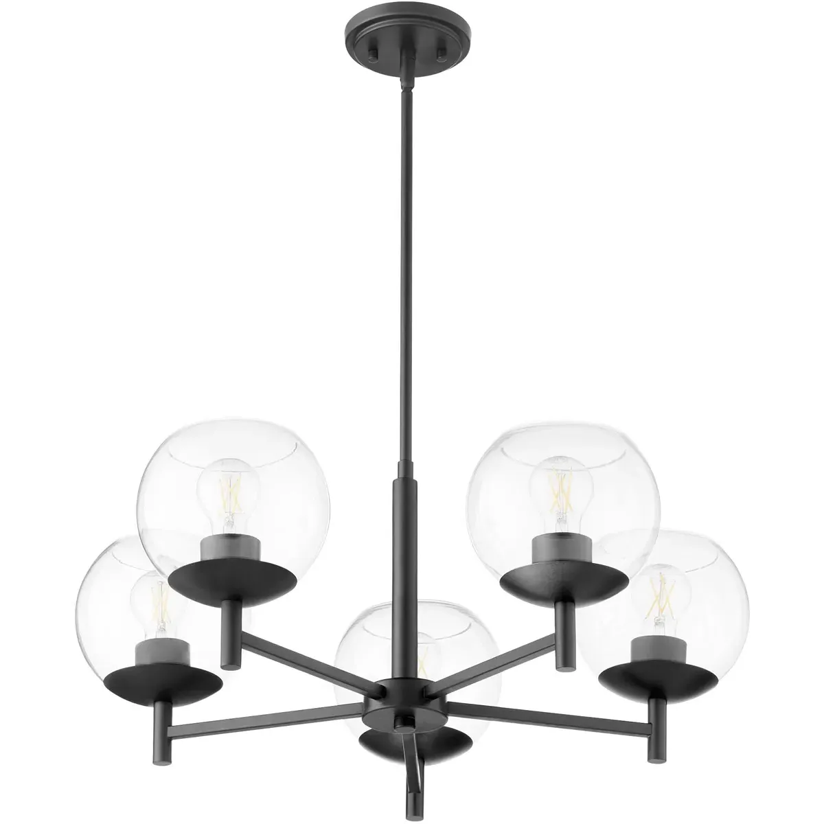 Quorum Lyon 5-Light Chandelier - Matte Black product