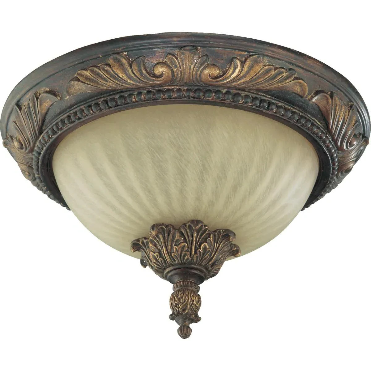Quorum Madeleine 2-Light Flush Mount Ceiling Light - Corsican Gold product