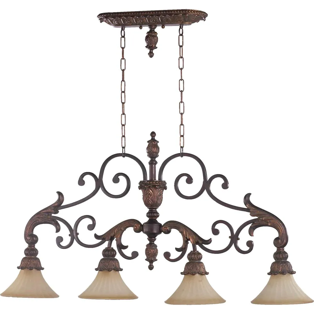 Quorum Madeleine 4-Light Island Light - Corsican Gold product