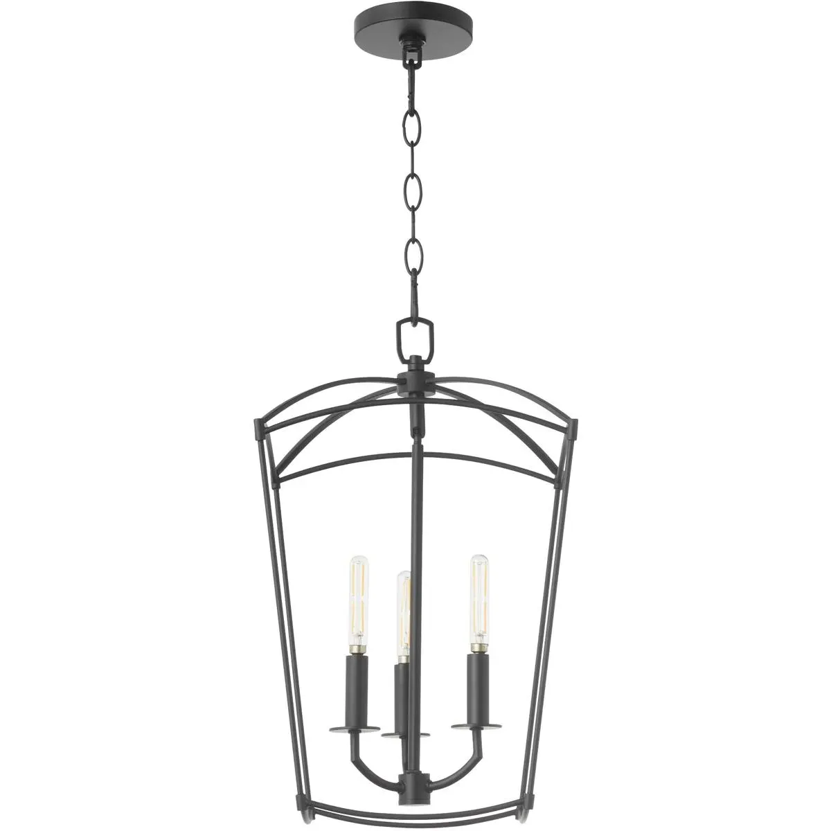 Quorum Mantle 3-Light Ceiling Pendant - Matte Black, Steel product