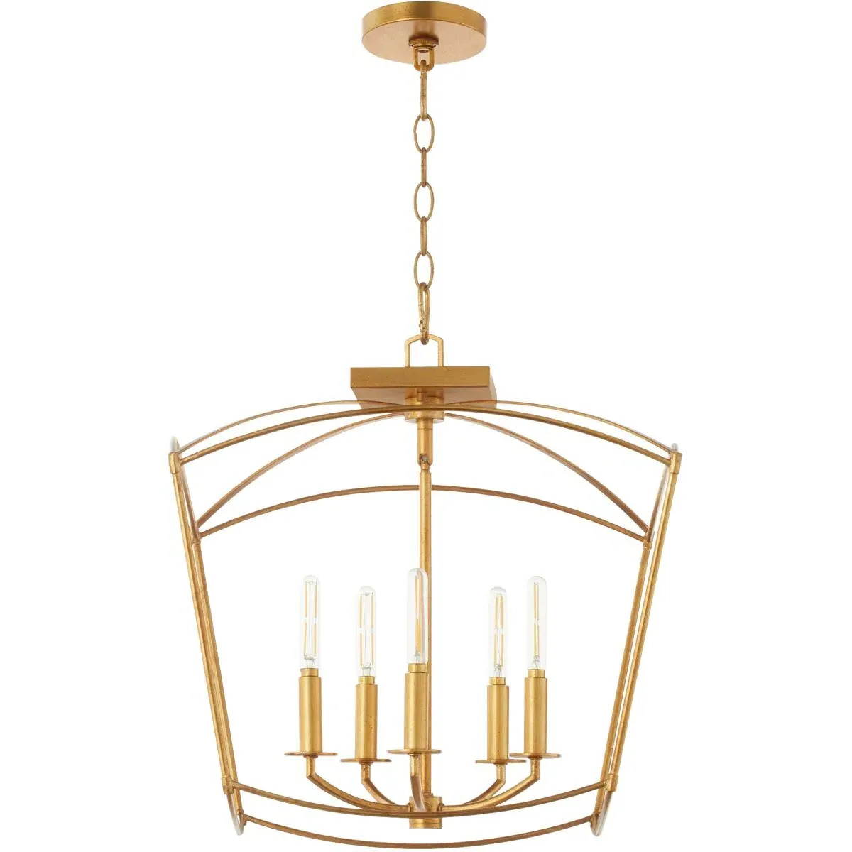 Quorum Mantle 5 Light Dual Mount Pendant - Gold Leaf, Steel product