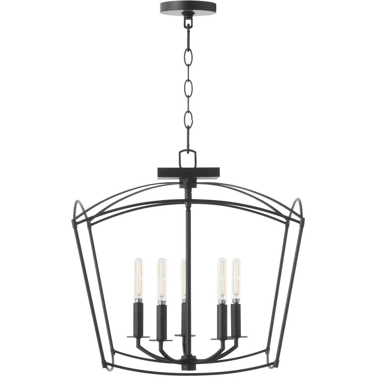 Quorum Mantle 5-Light Dual Mount Pendant - Matte Black, Steel product