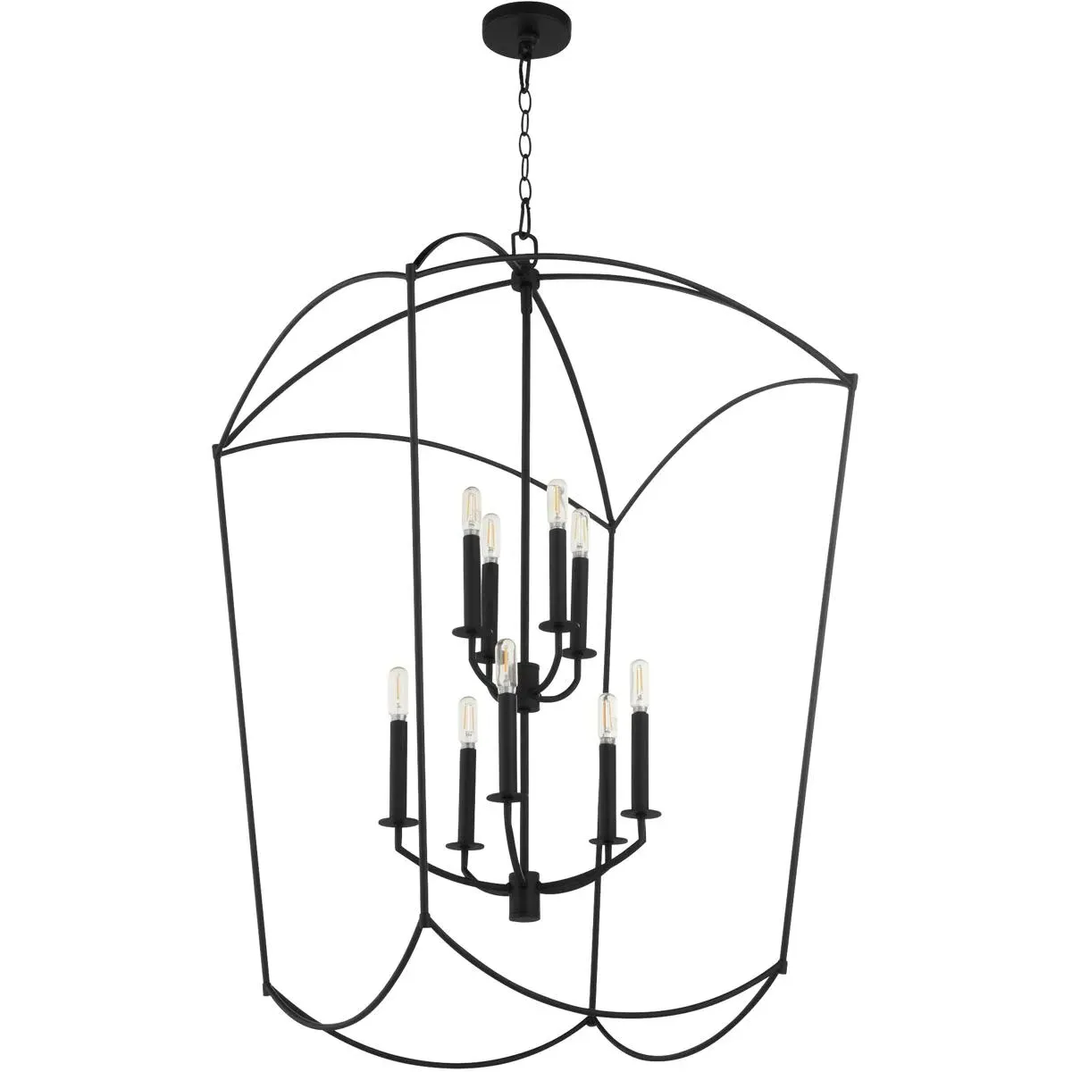 Quorum Mantle 9-Light Foyer Pendant - Matte Black, Steel product