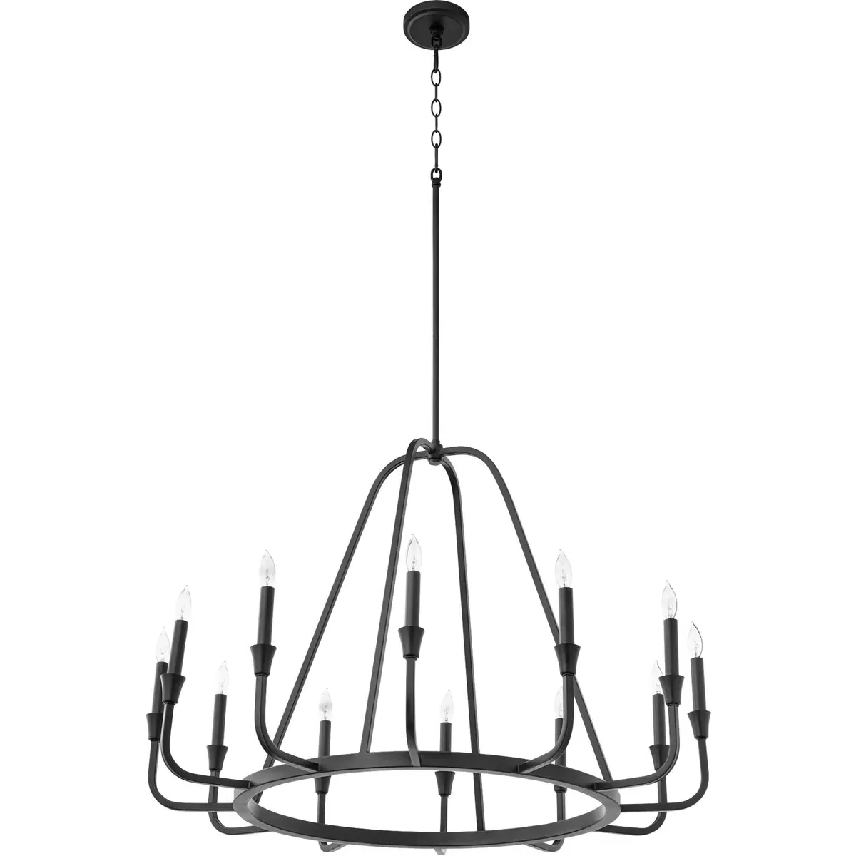 Quorum Marquee 12-Light Chandelier - Noir product