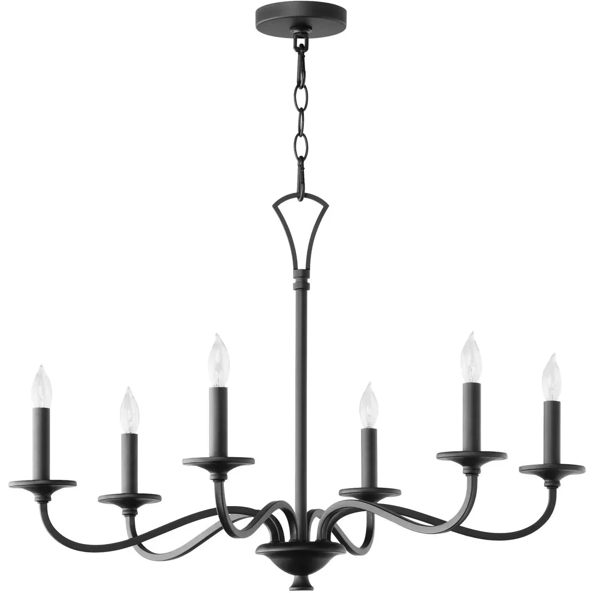 Quorum Maryse 6-Light Chandelier - Matte Black product