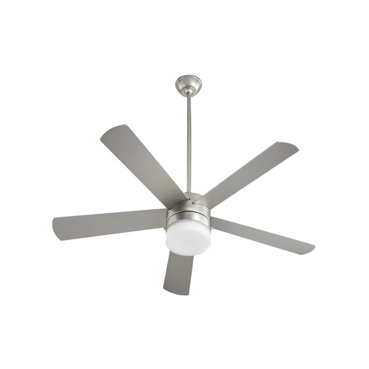 Quorum Maxwell 52-Inch Ceiling Fan - Satin Nickel, Silver/Weathered Gray product