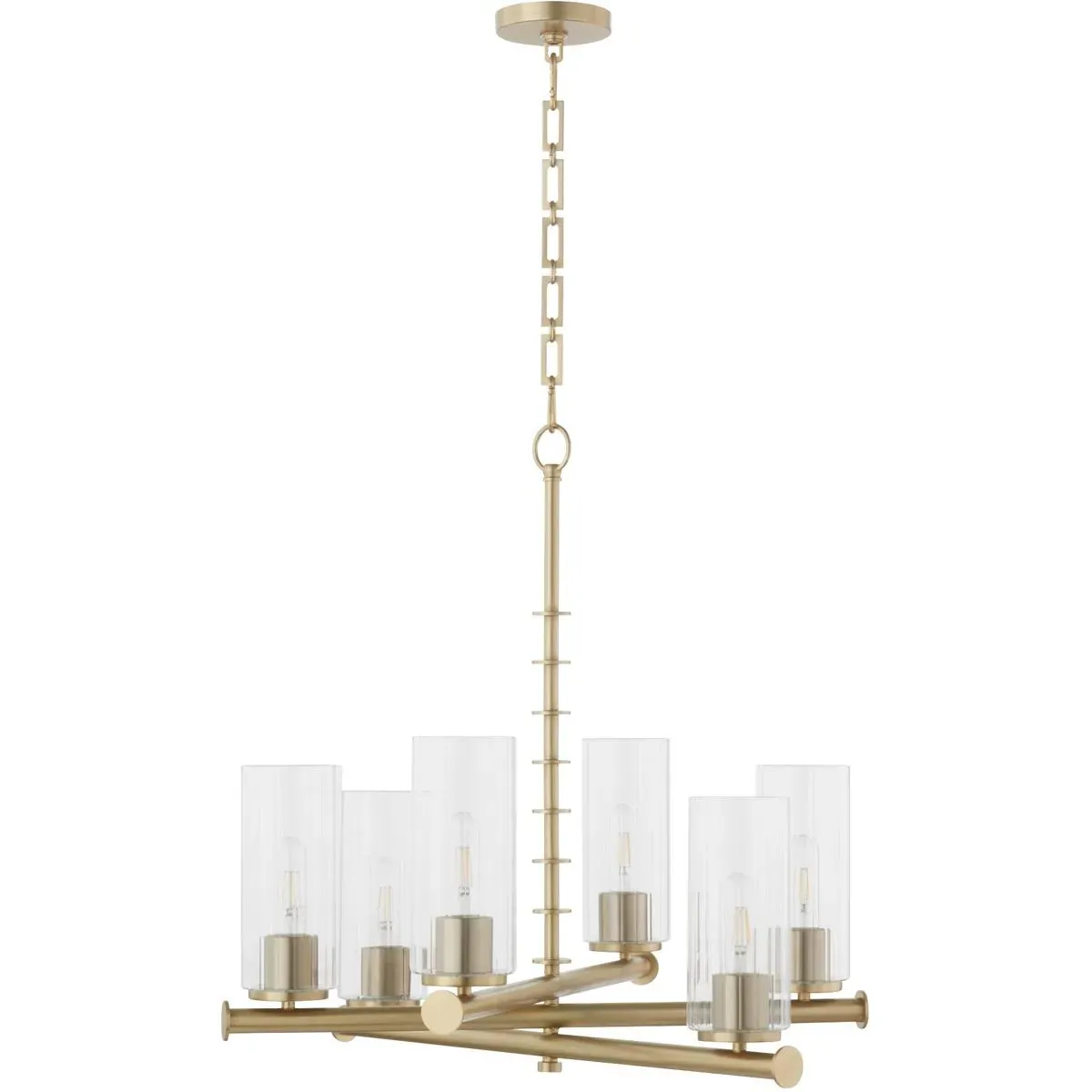 Quorum Mercier 6-Light 26" Chandelier - Aged Brass product
