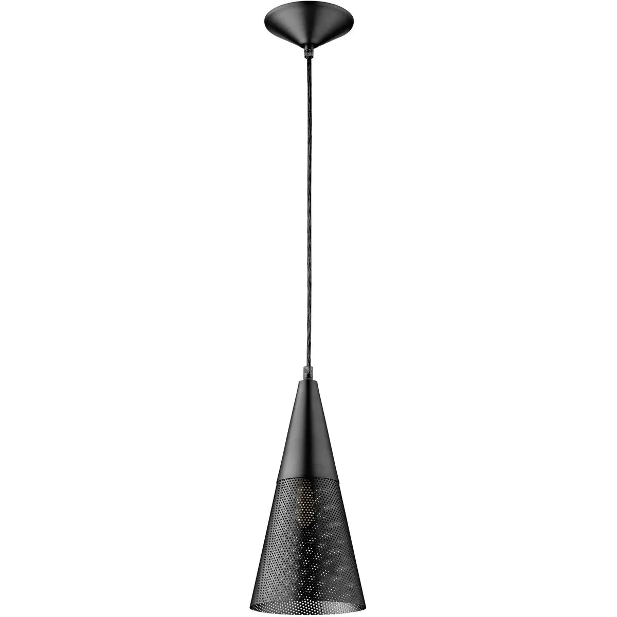 Quorum Mesh Cone 1-Light Pendant - Matte Black product