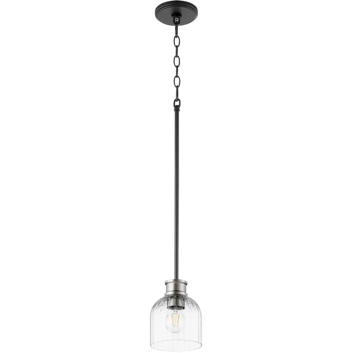 Quorum Monarch 1-Light Pendant - Noir, Satin Nickel product
