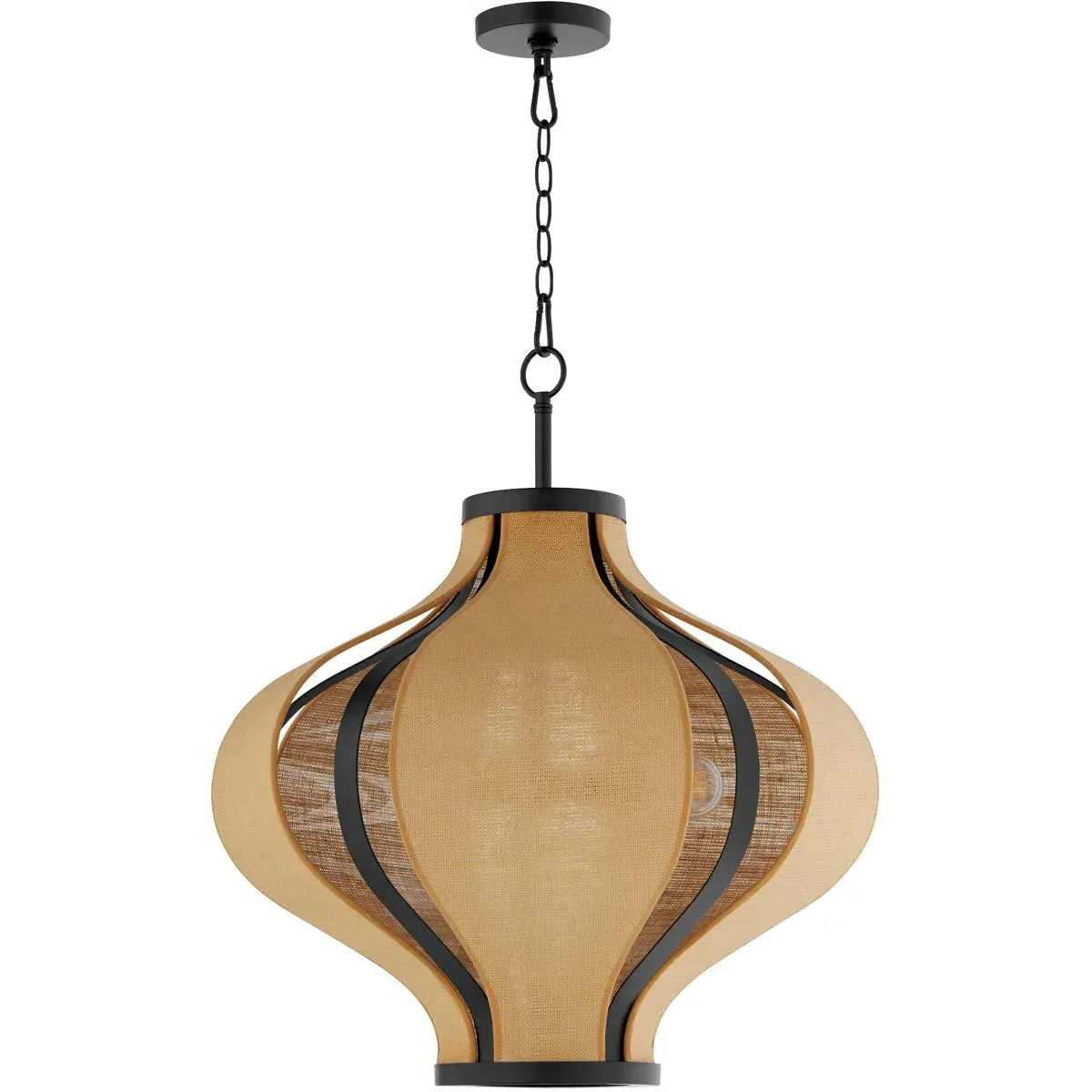 Quorum Monroe 3-Light 24 inch Pendant Ceiling Light - Matte Black product