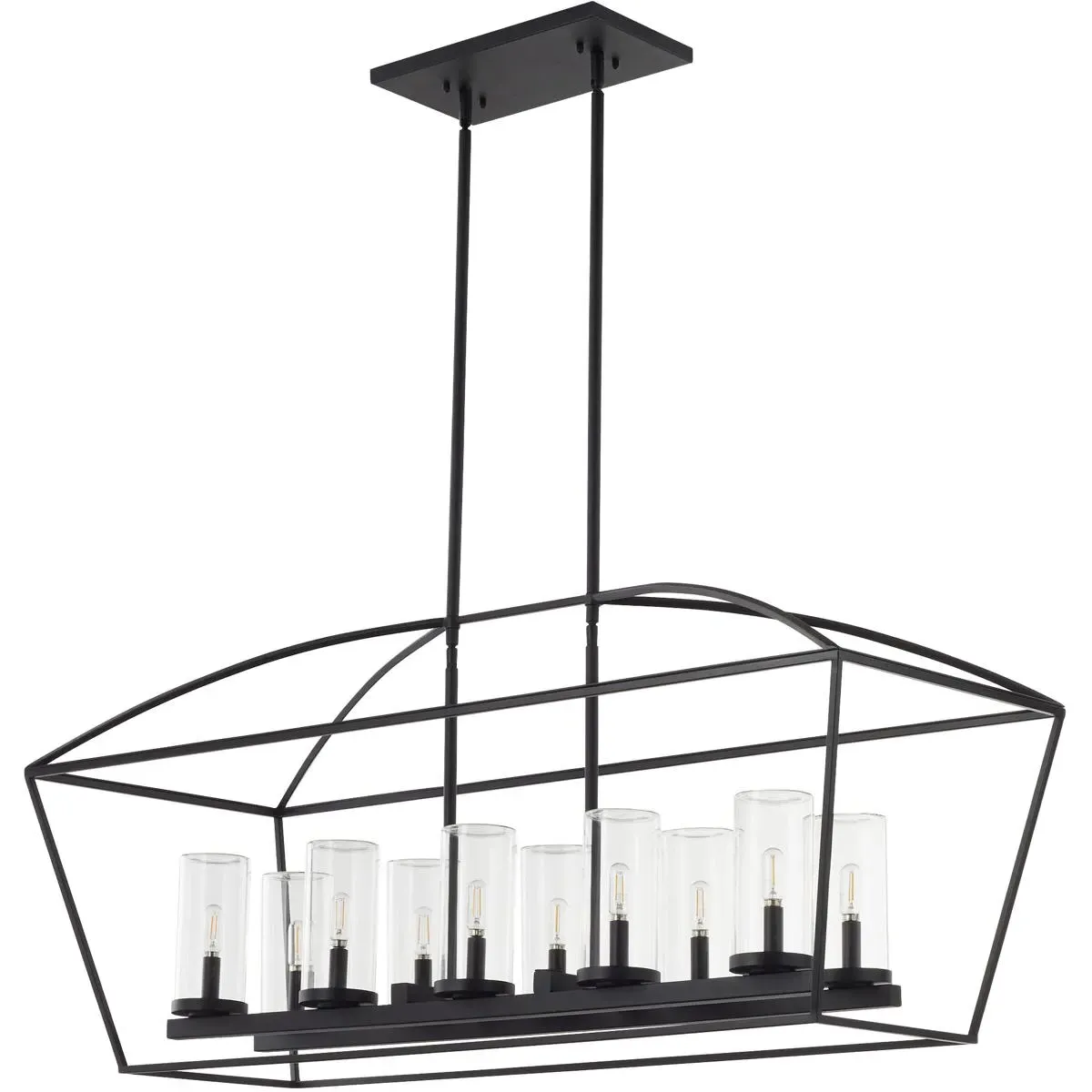 Quorum Odeon 10-Light Chandelier - Matte Black, Aluminum product