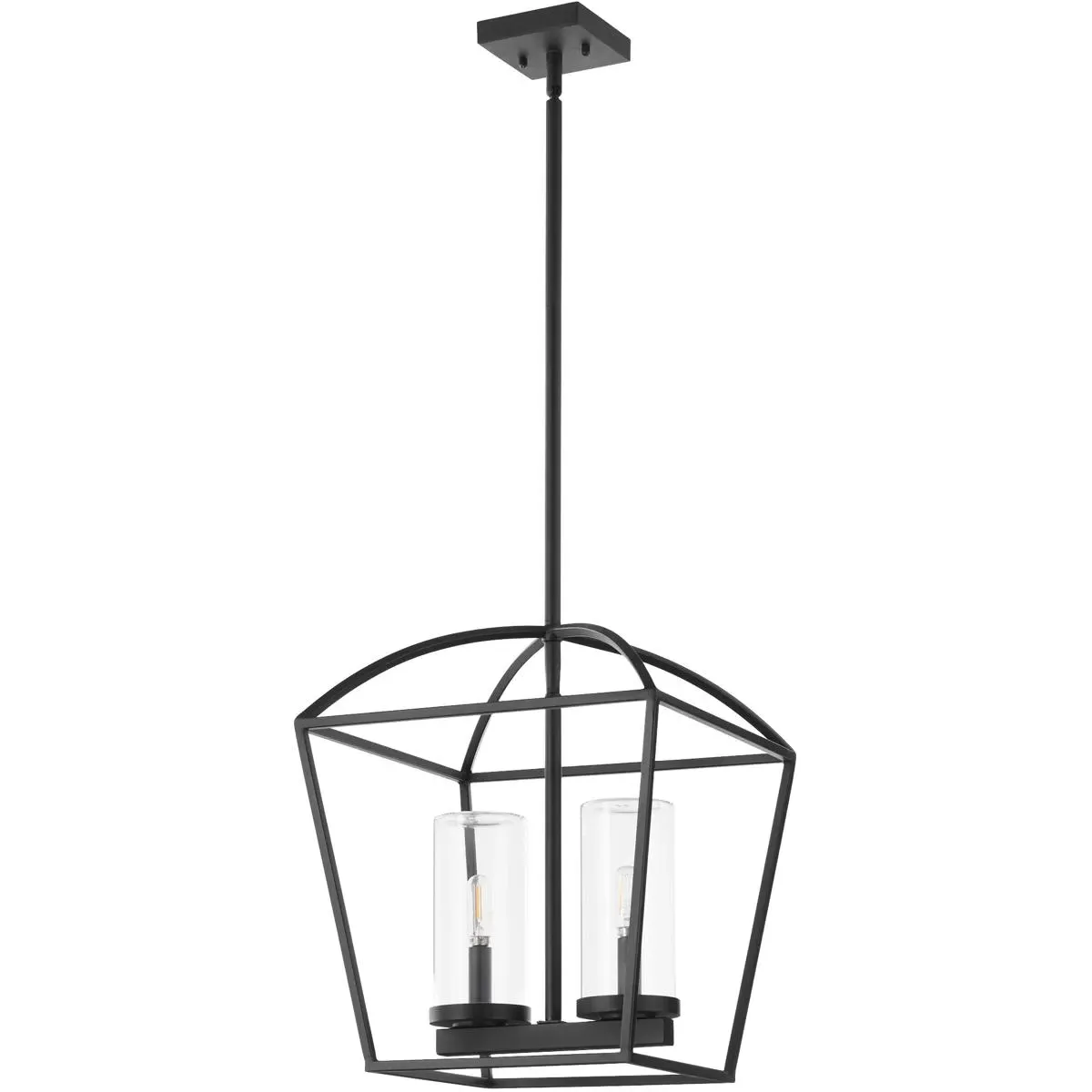 Quorum Odeon 2-Light 14 inch Pendant - Matte Black, Aluminum product