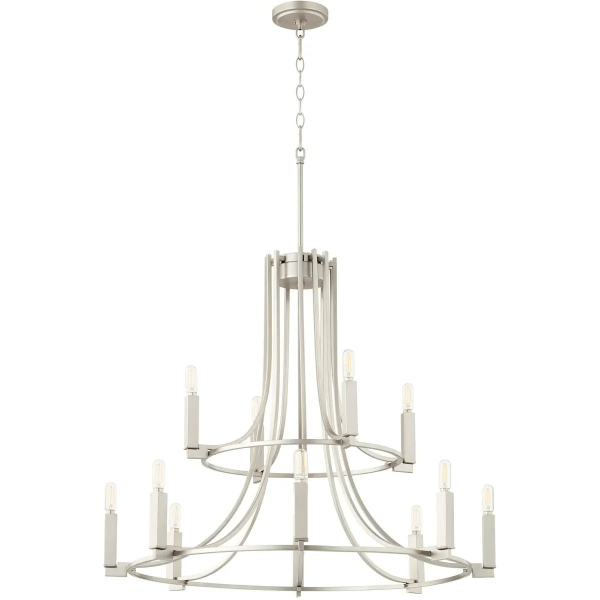 Quorum Olympus 12-Light Chandelier - Satin Nickel product