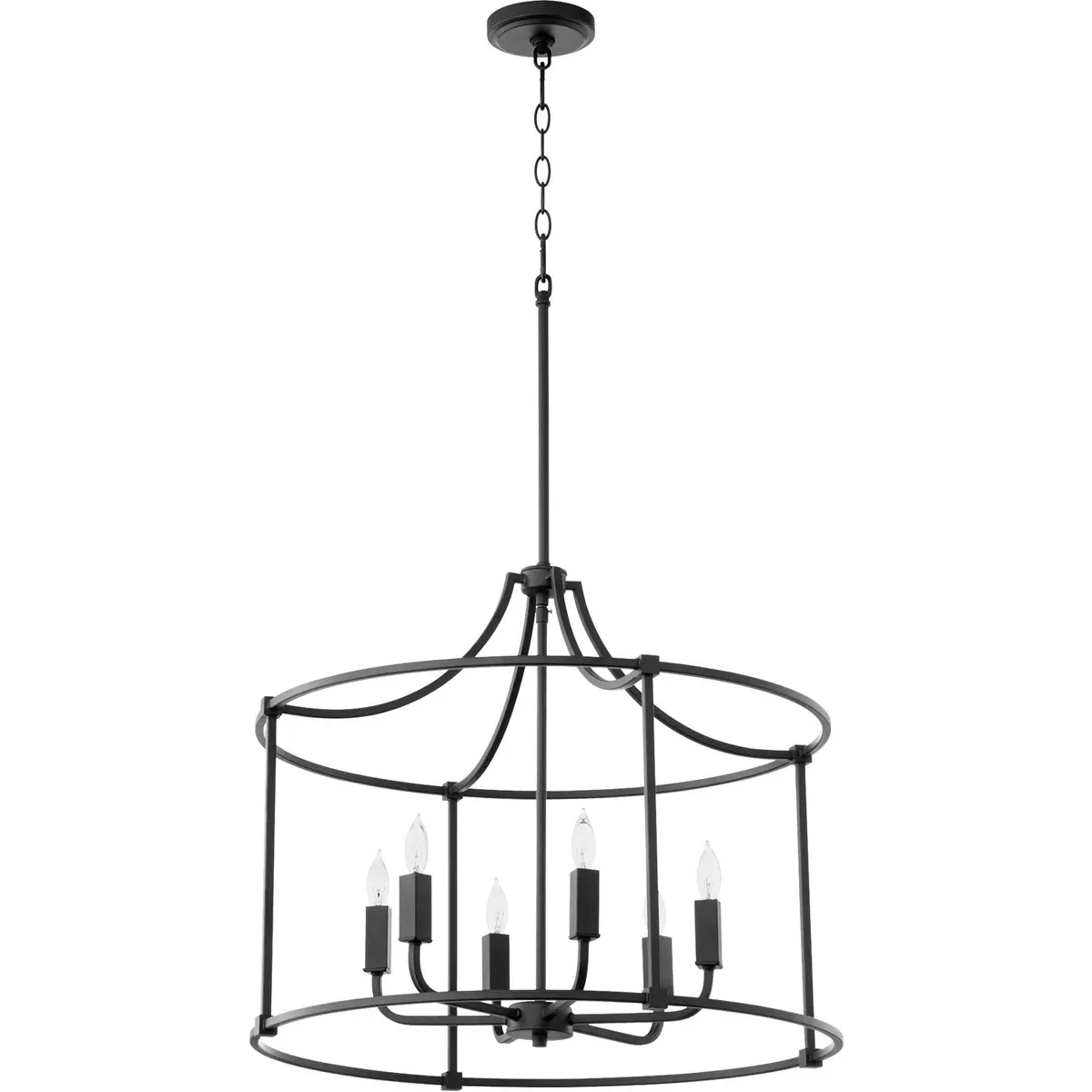 Quorum Olympus 6-Light Pendant Ceiling Light - Noir product