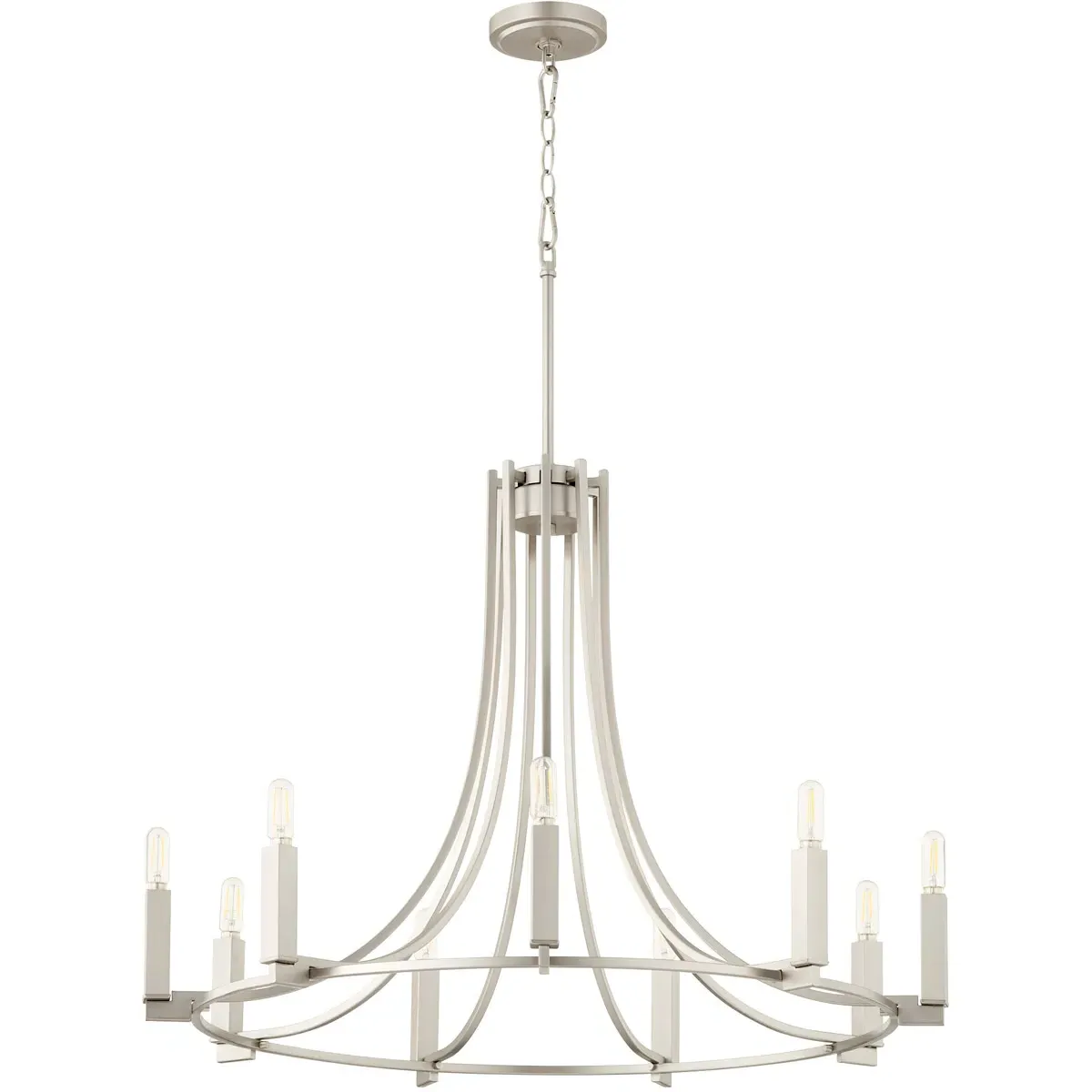 Quorum Olympus 9-Light Chandelier - Satin Nickel product