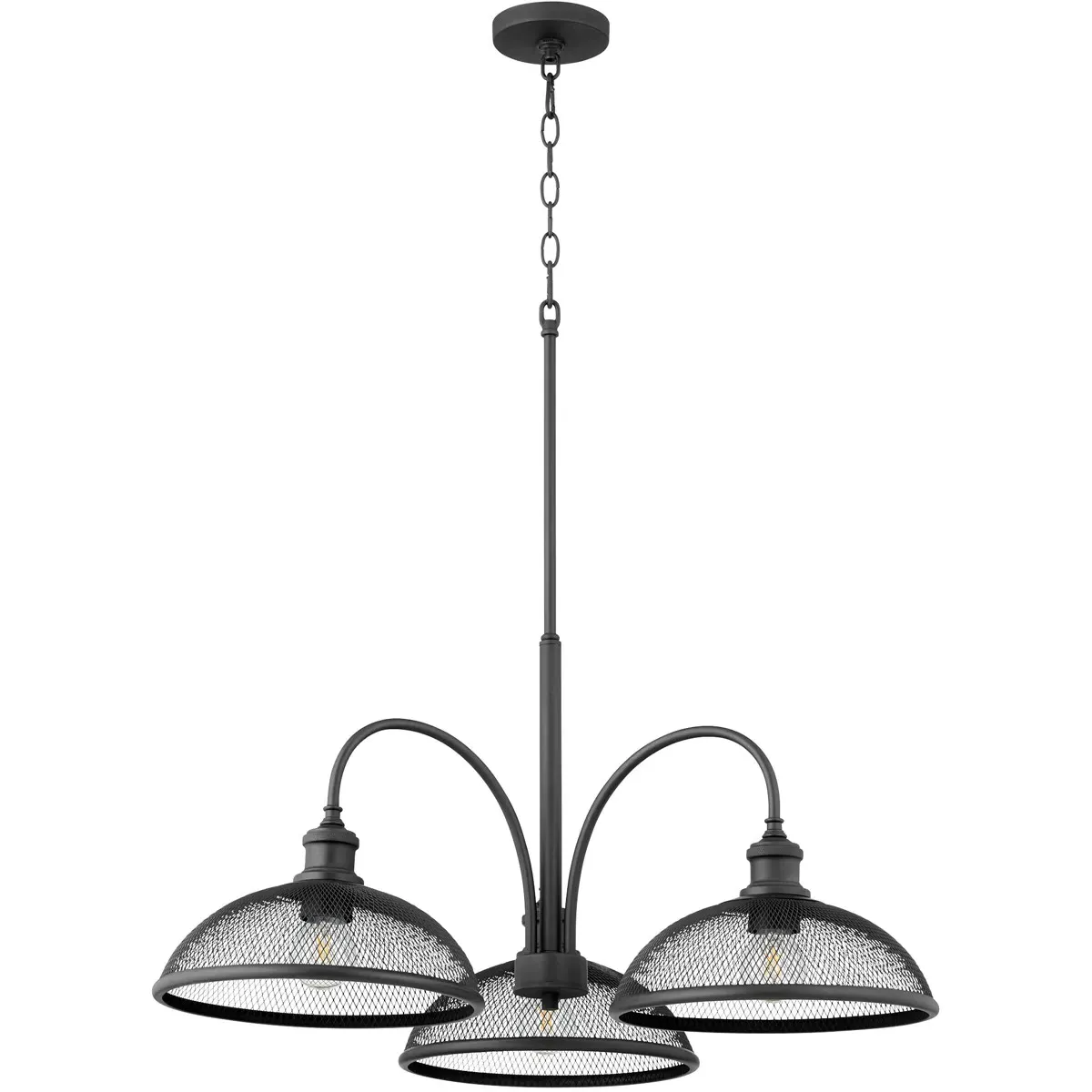 Quorum Omni 3-Light Mini Chandelier - Noir product