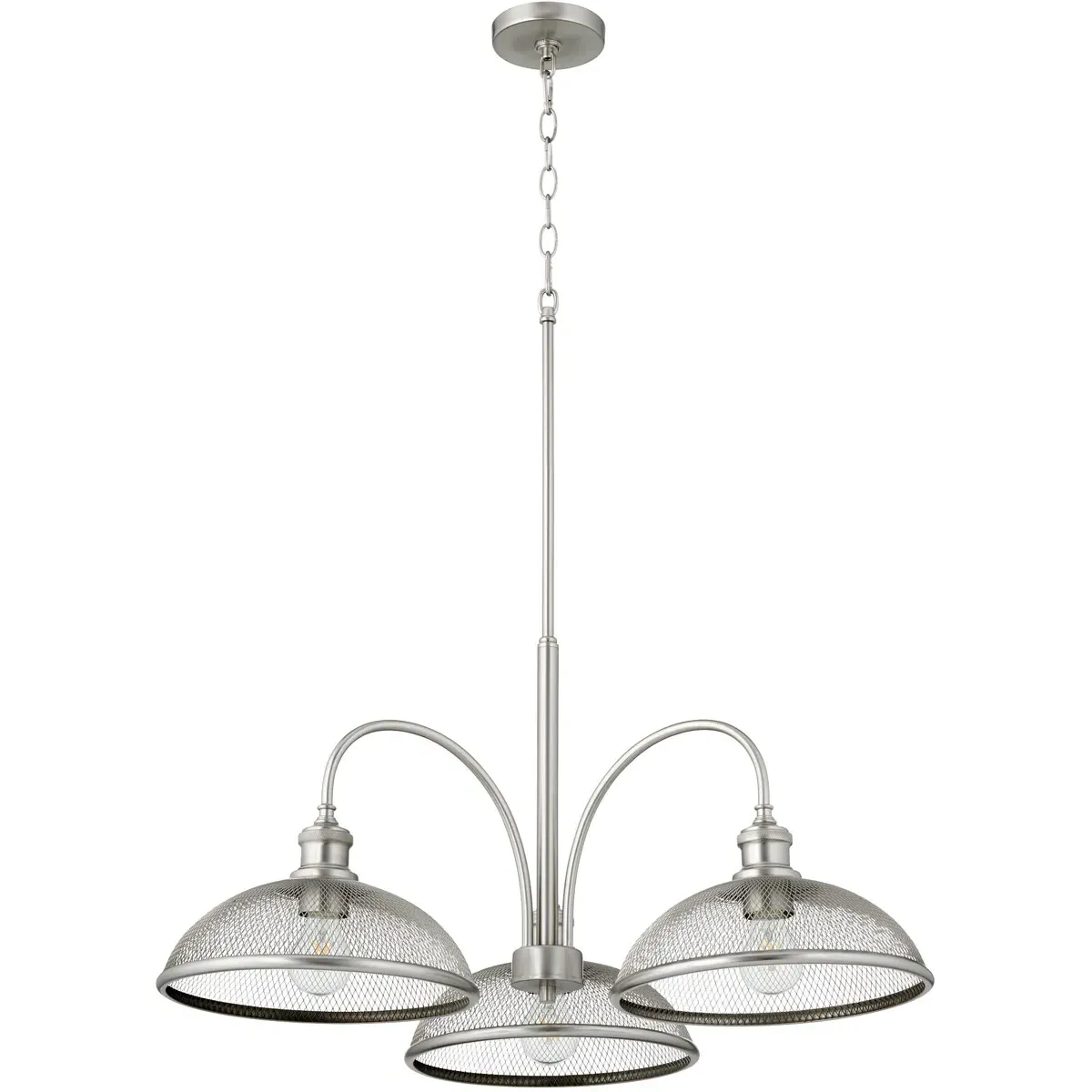 Quorum Omni 3-Light Mini Chandelier - Satin Nickel product