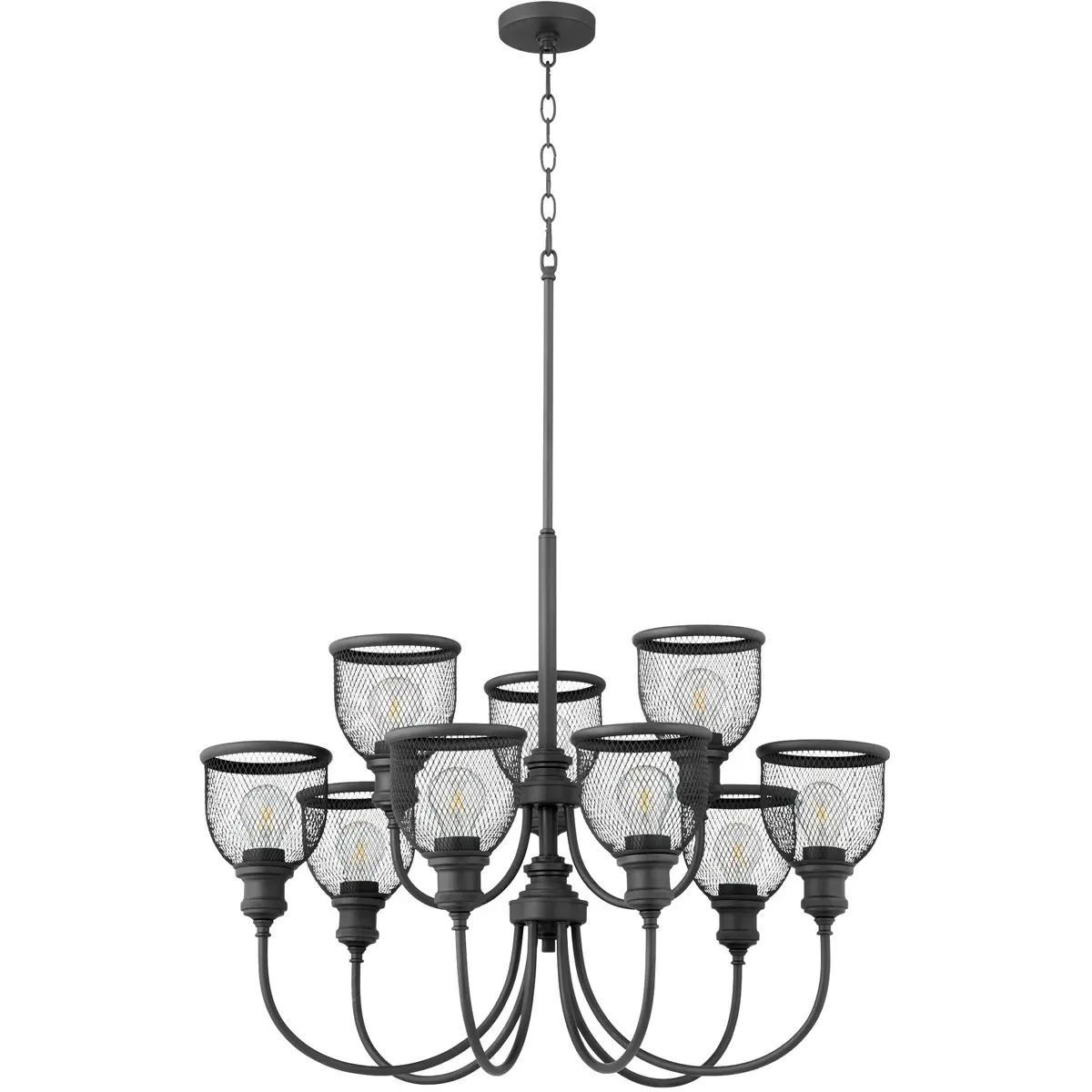 Quorum Omni 9-Light Chandelier - Noir product