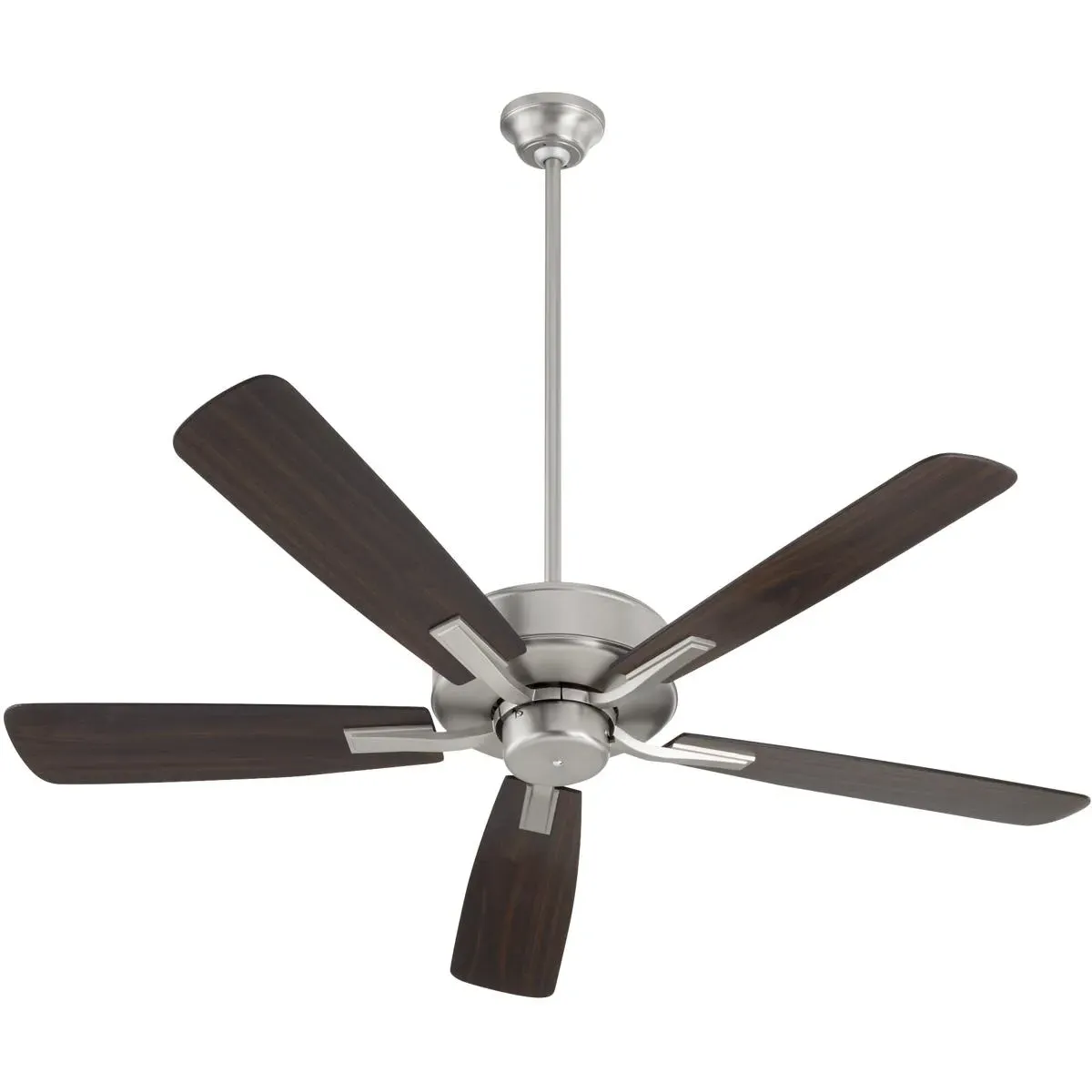 Quorum Ovation 52-Inch Ceiling Fan - Satin Nickel, Steel/Wood product