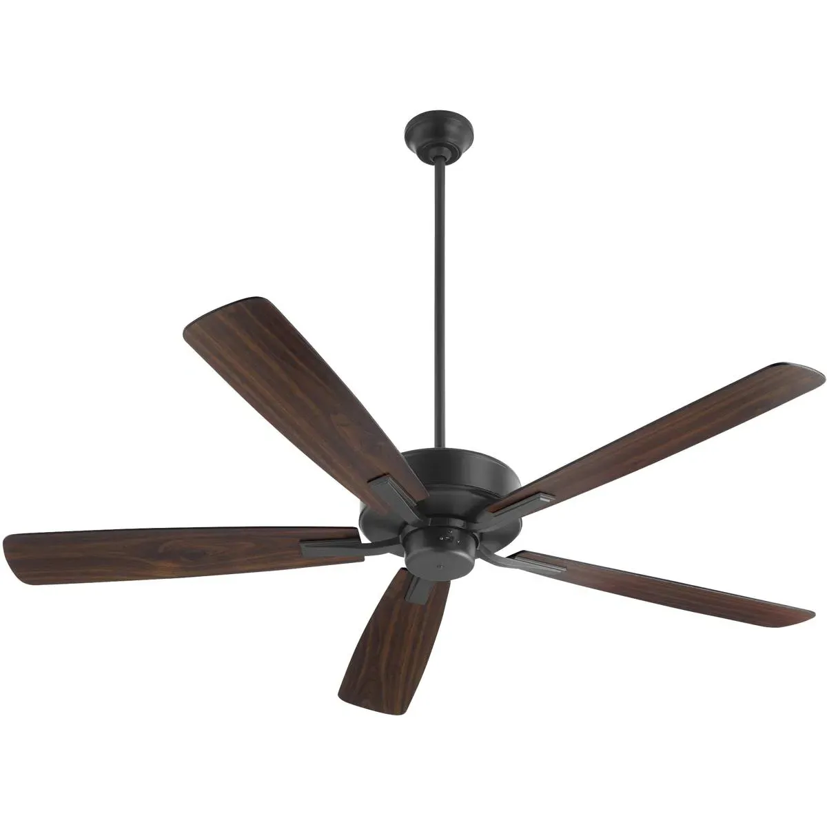 Quorum Ovation 60 Inch Ceiling Fan - Matte Black, Steel/Wood product