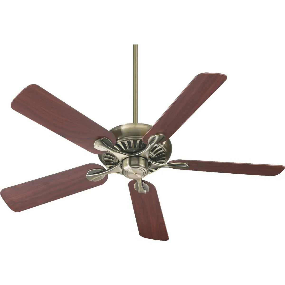 Quorum Pinnacle 52 Inch Ceiling Fan - Antique Brass, Medium Oak product