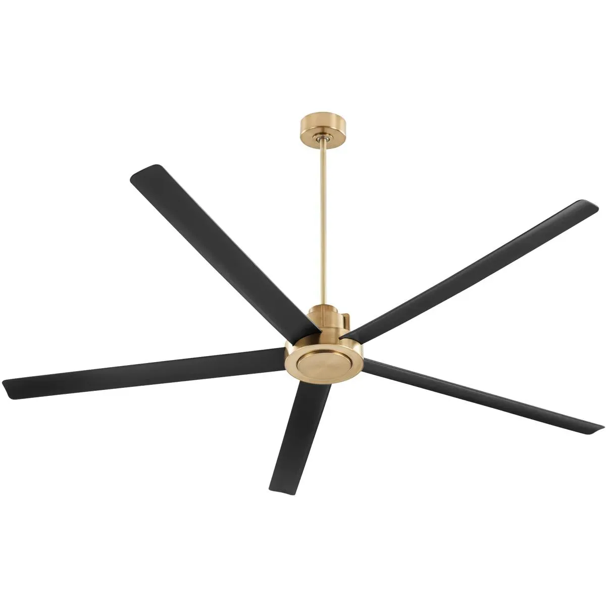 Quorum Revel 80 Inch Ceiling Fan - Aged Brass, Matte Black product