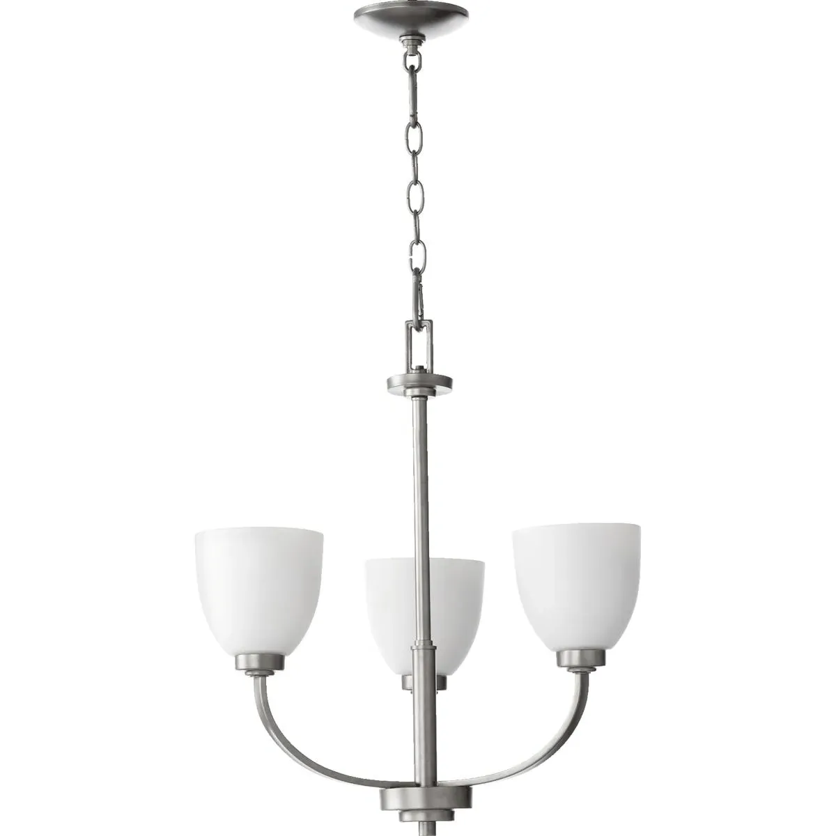 Quorum Reyes 3-Light Mini Chandelier - Classic Nickel product