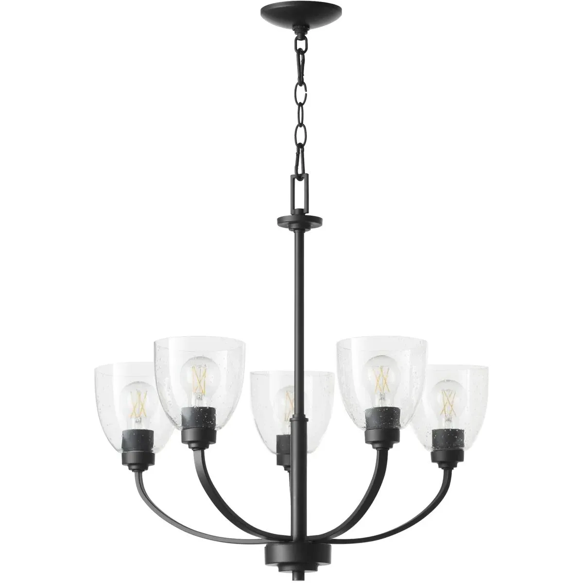 Quorum Reyes 5-Light Chandelier - Textured Black product