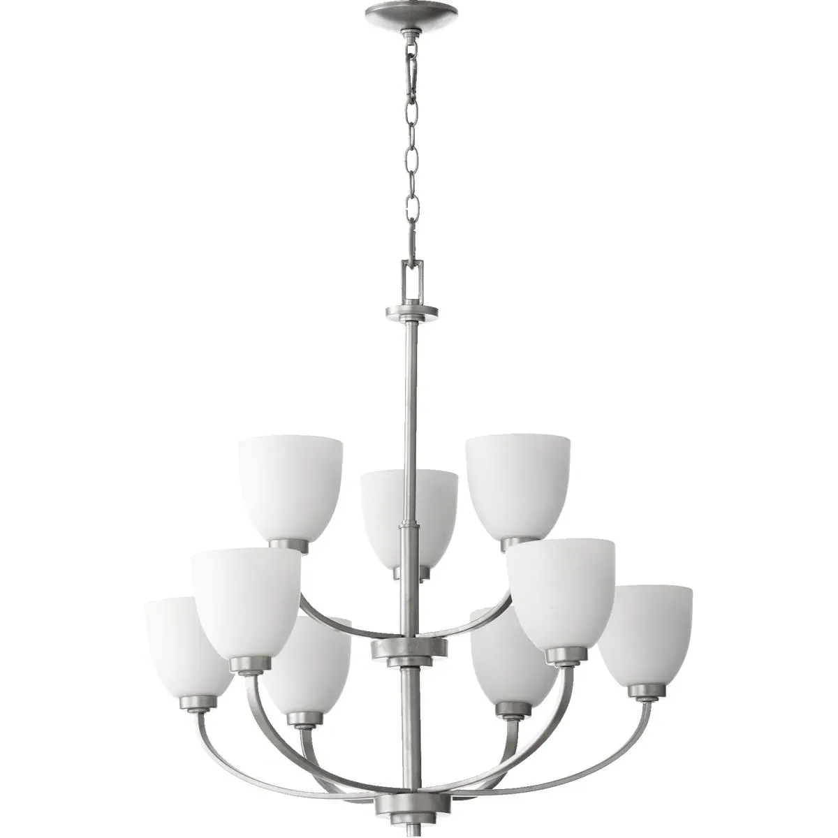 Quorum Reyes 9-Light Chandelier - Classic Nickel product