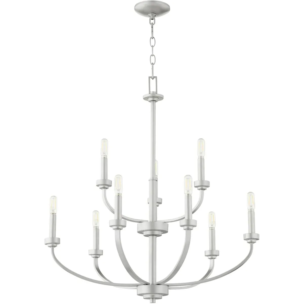 Quorum Reyes 9-Light Chandelier - Classic Nickel product