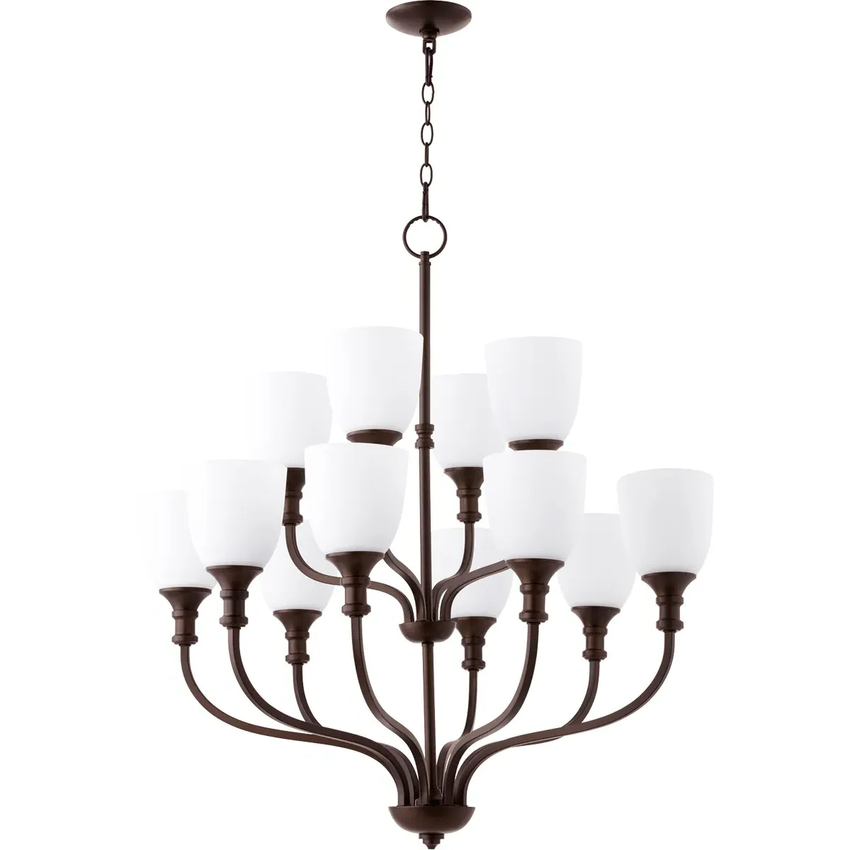 Quorum Richmond 12 Light Chandelier - Oiled Bronze product