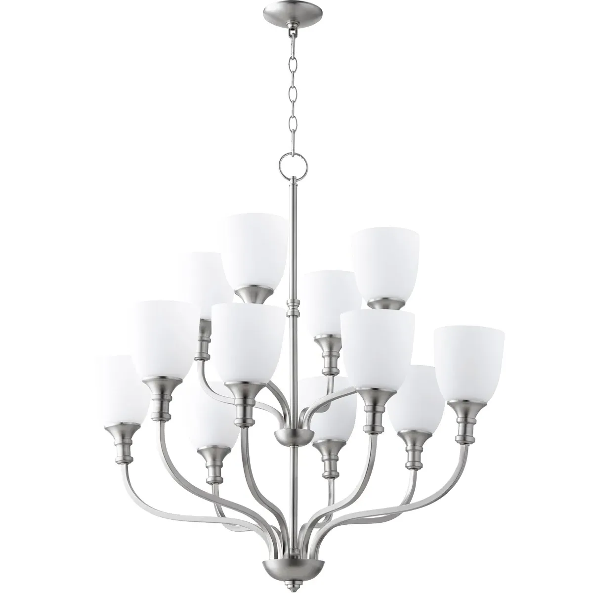 Quorum Richmond 12-Light Chandelier - Satin Nickel product
