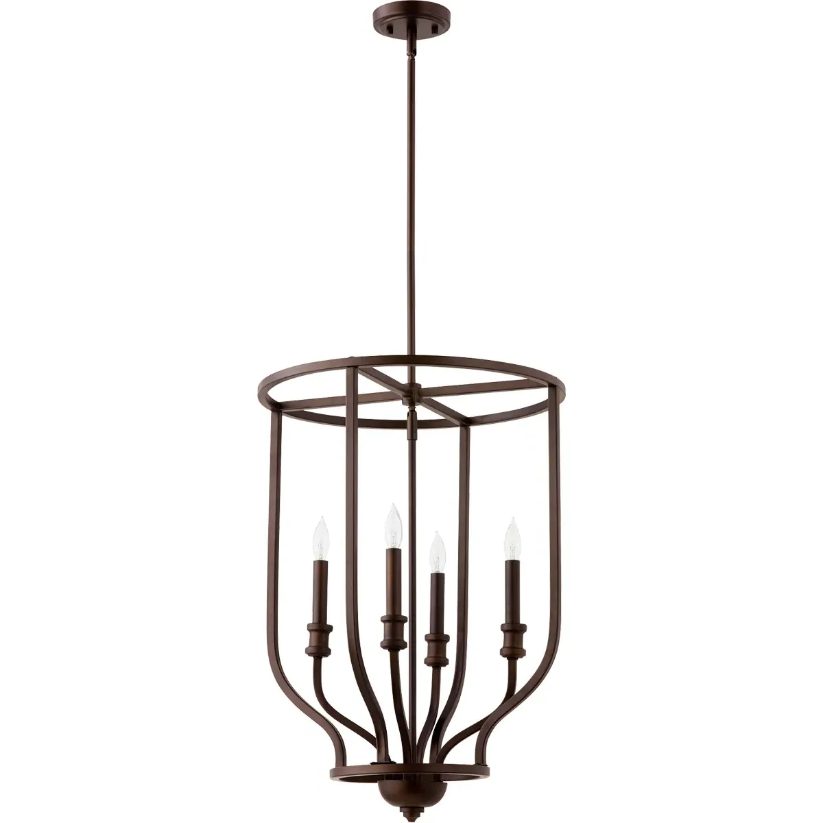Quorum Richmond 4-Light Mini Chandelier - Oiled Bronze product