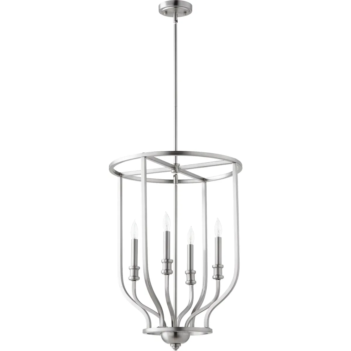 Quorum Richmond 4-Light Mini Chandelier - Satin Nickel product