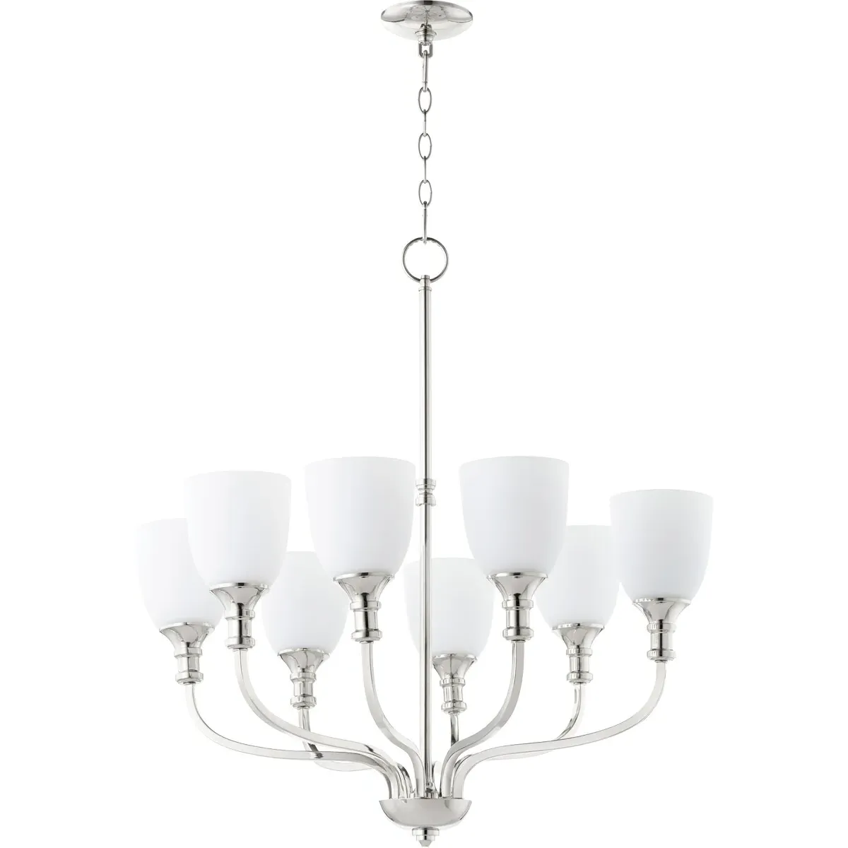 Quorum Richmond 8-Light Chandelier - Polished Nickel product